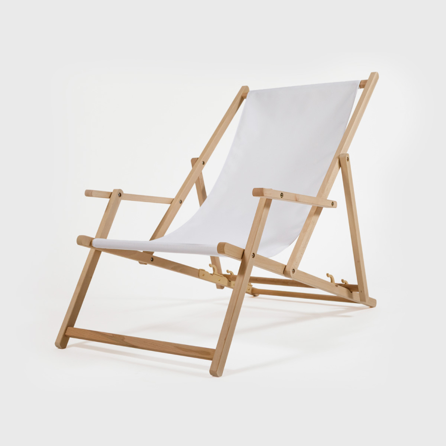 Deck Chair with Armrests - Image 1